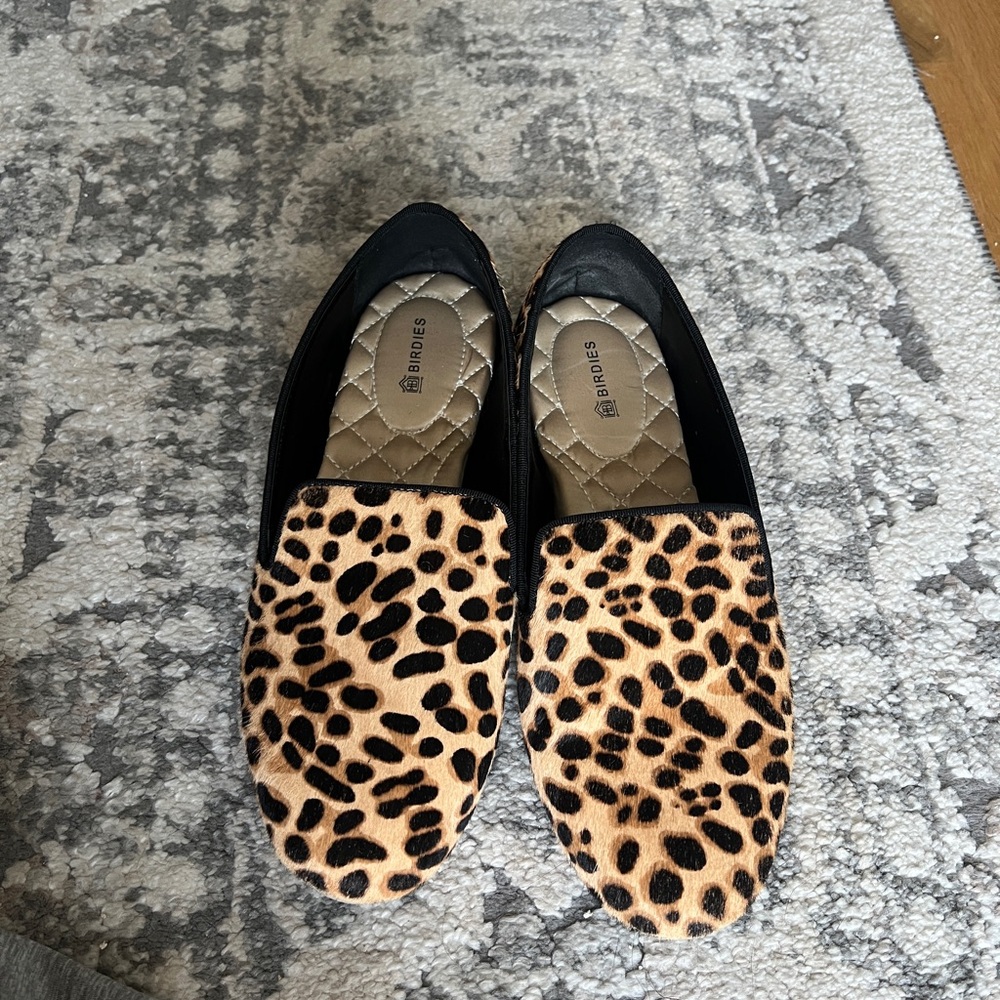 Birdies Leopard Print Loafers